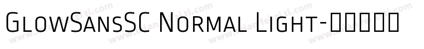 GlowSansSC Normal Light字体转换